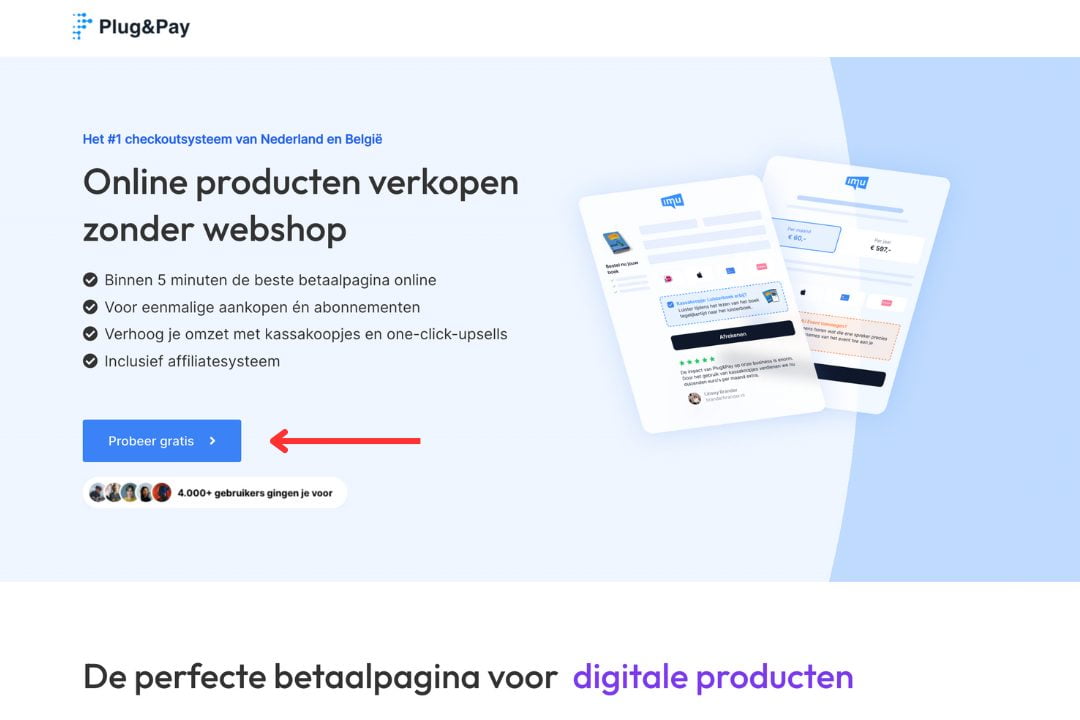 Plug & Pay Proefperiode
